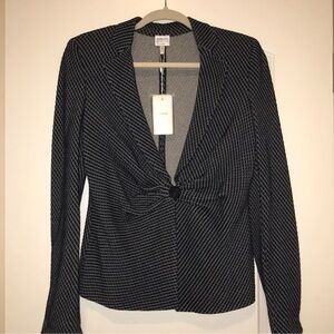 Armani Collezioni Textured Black and White Jacket